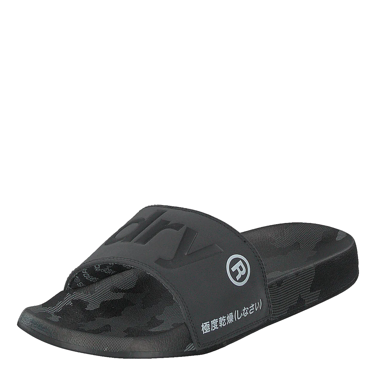 Superdry Aop Beach Slide Black/black/camo Dot