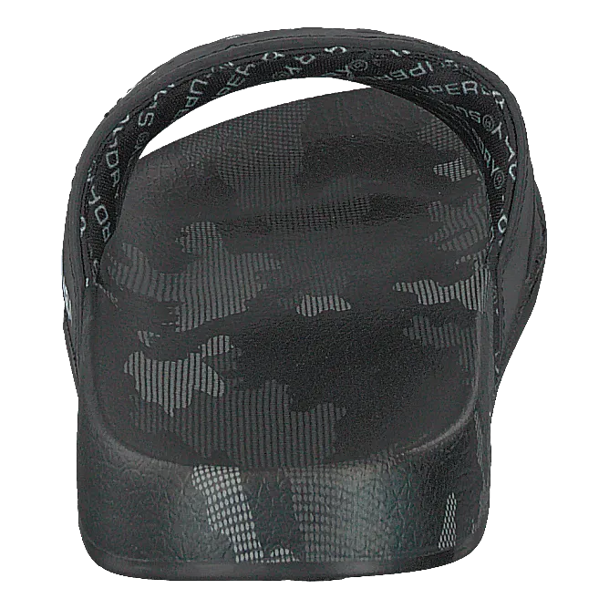 Superdry Aop Beach Slide Black/black/camo Dot
