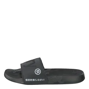 Superdry Aop Beach Slide Black/black/camo Dot