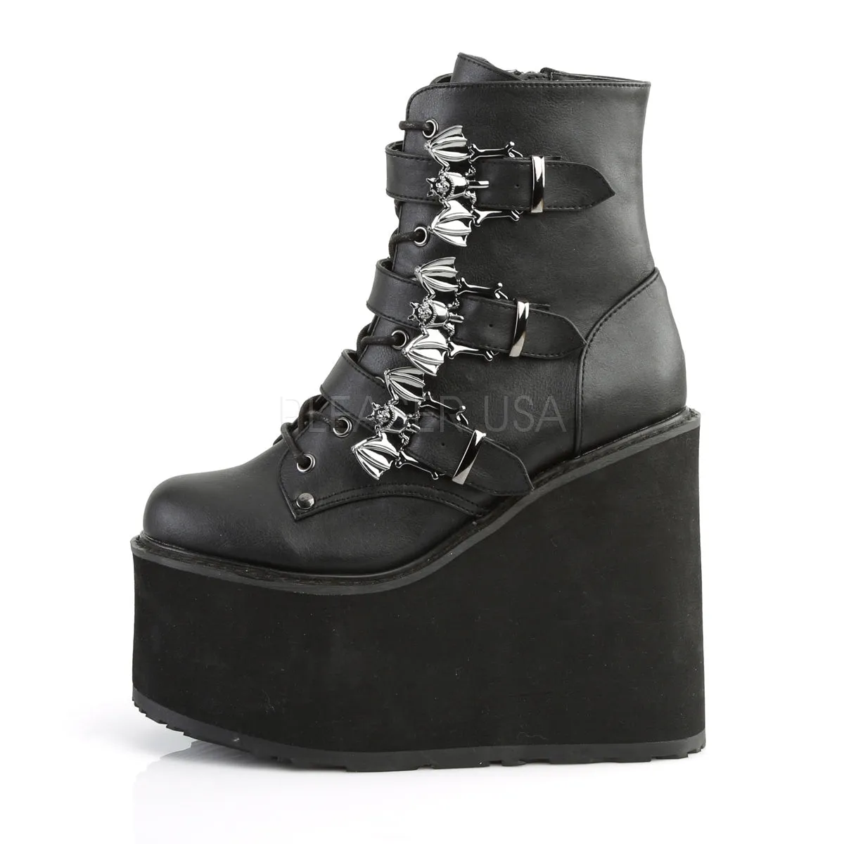 SWING-103  Black Vegan Leather