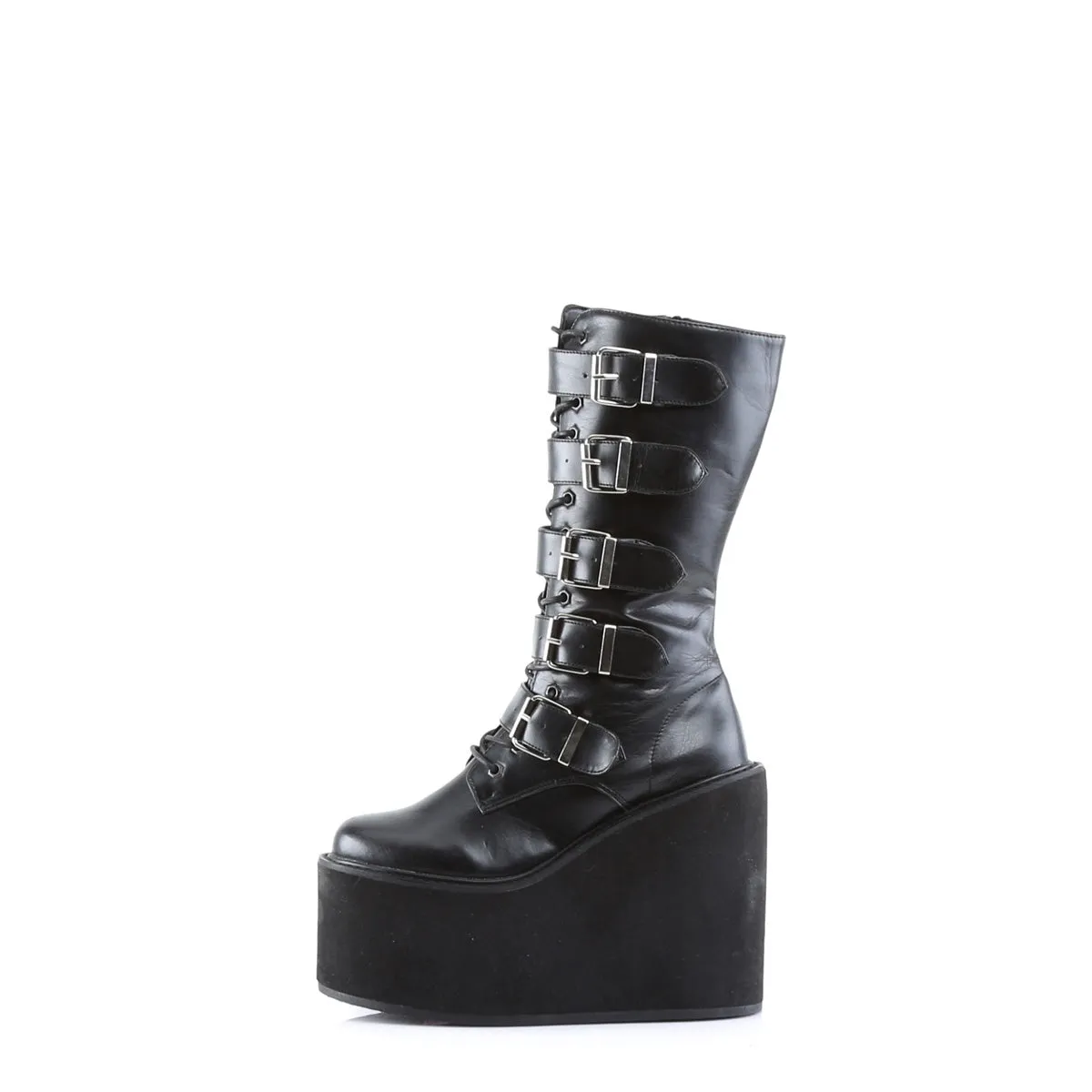 SWING-220  Black Vegan Leather