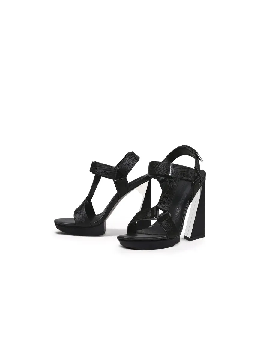 Tribeca Sky High Heel Black Gladiator