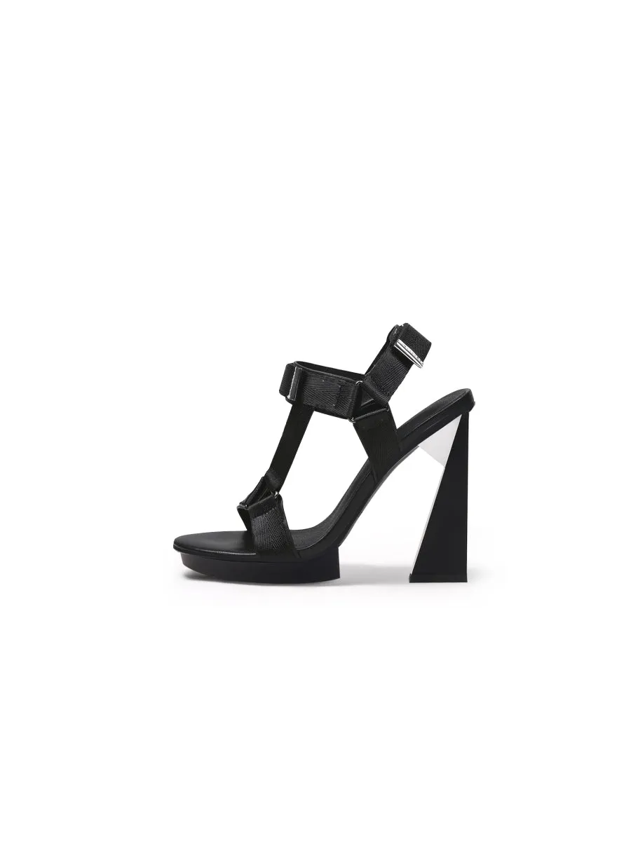 Tribeca Sky High Heel Black Gladiator