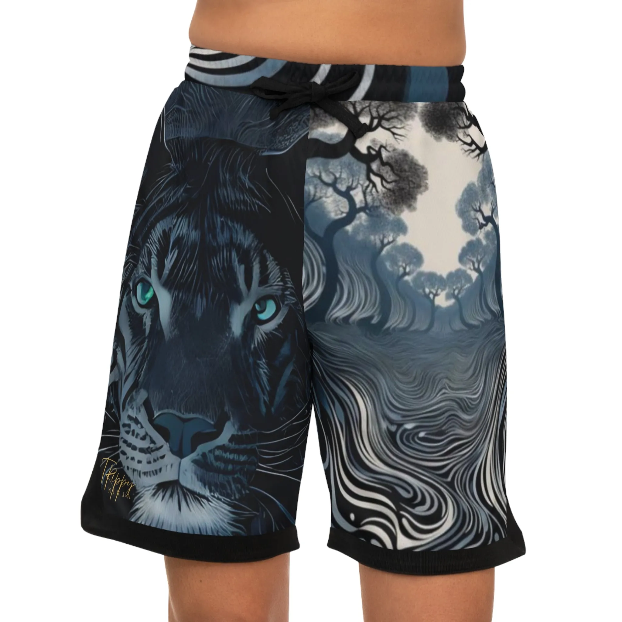 Trippy Tiger Basketball Shorts