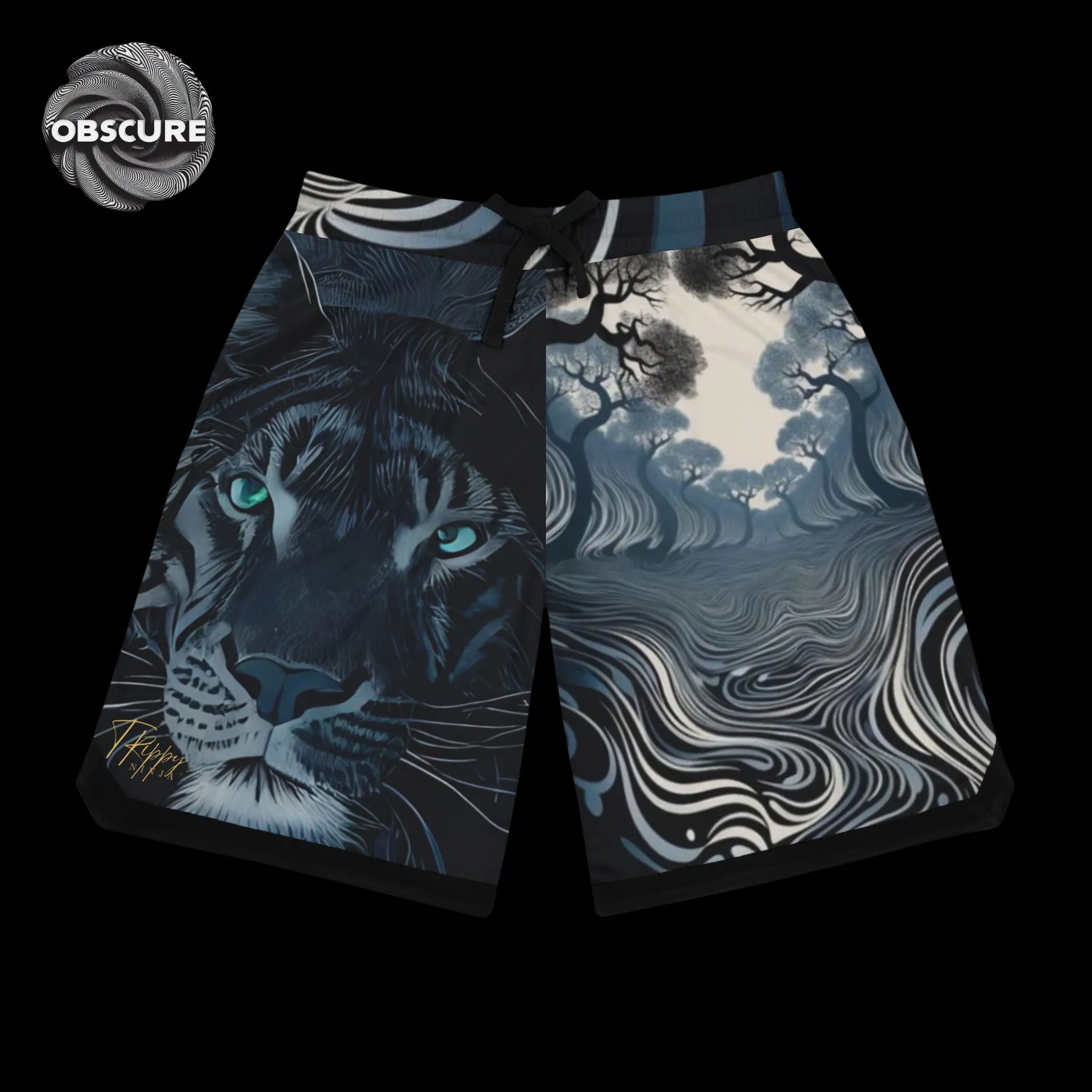 Trippy Tiger Basketball Shorts