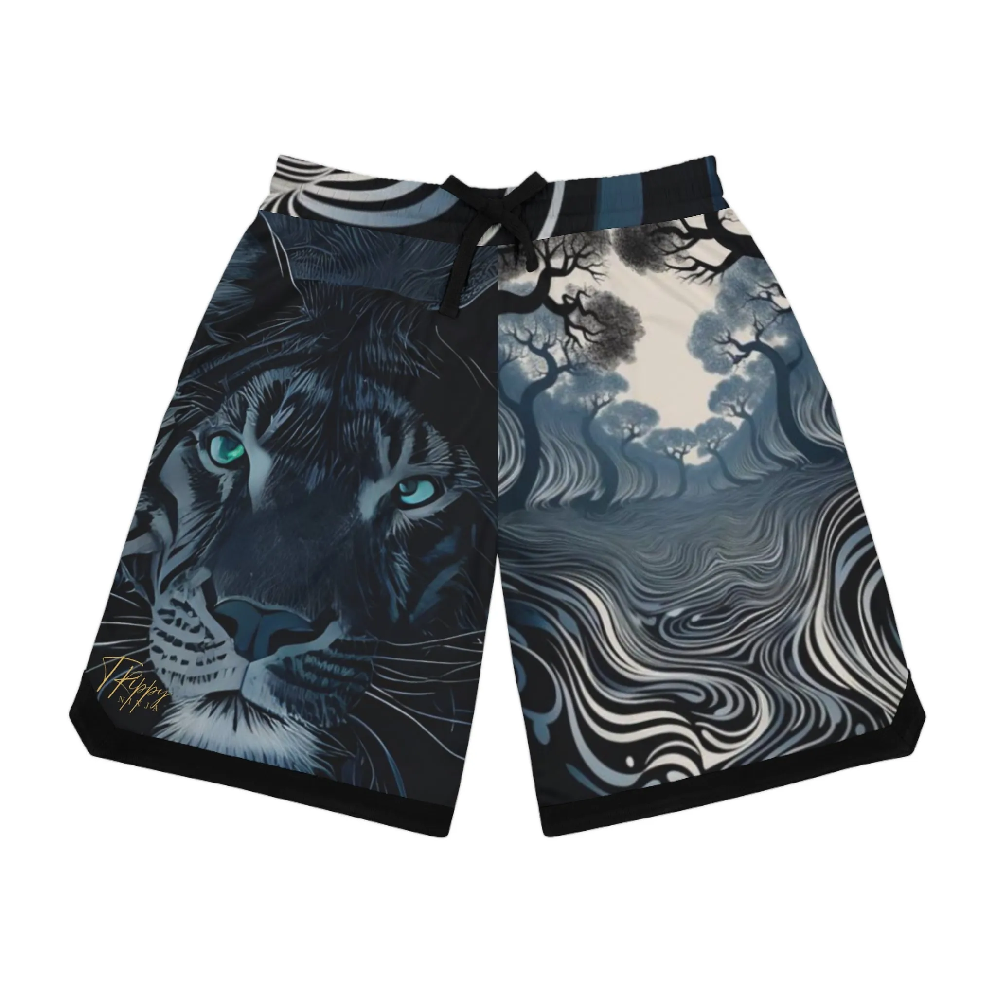 Trippy Tiger Basketball Shorts