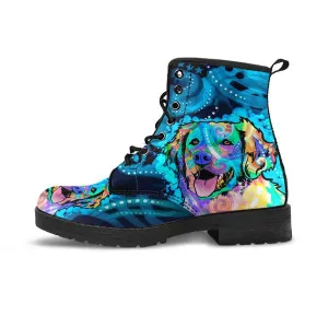 Turquoise - Golden Retriever - Boots