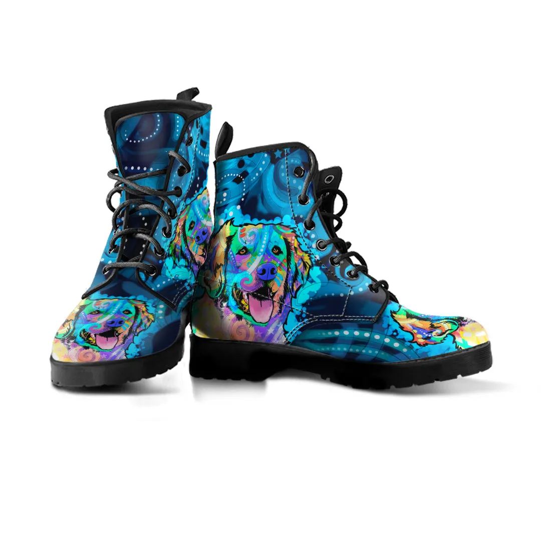 Turquoise - Golden Retriever - Boots