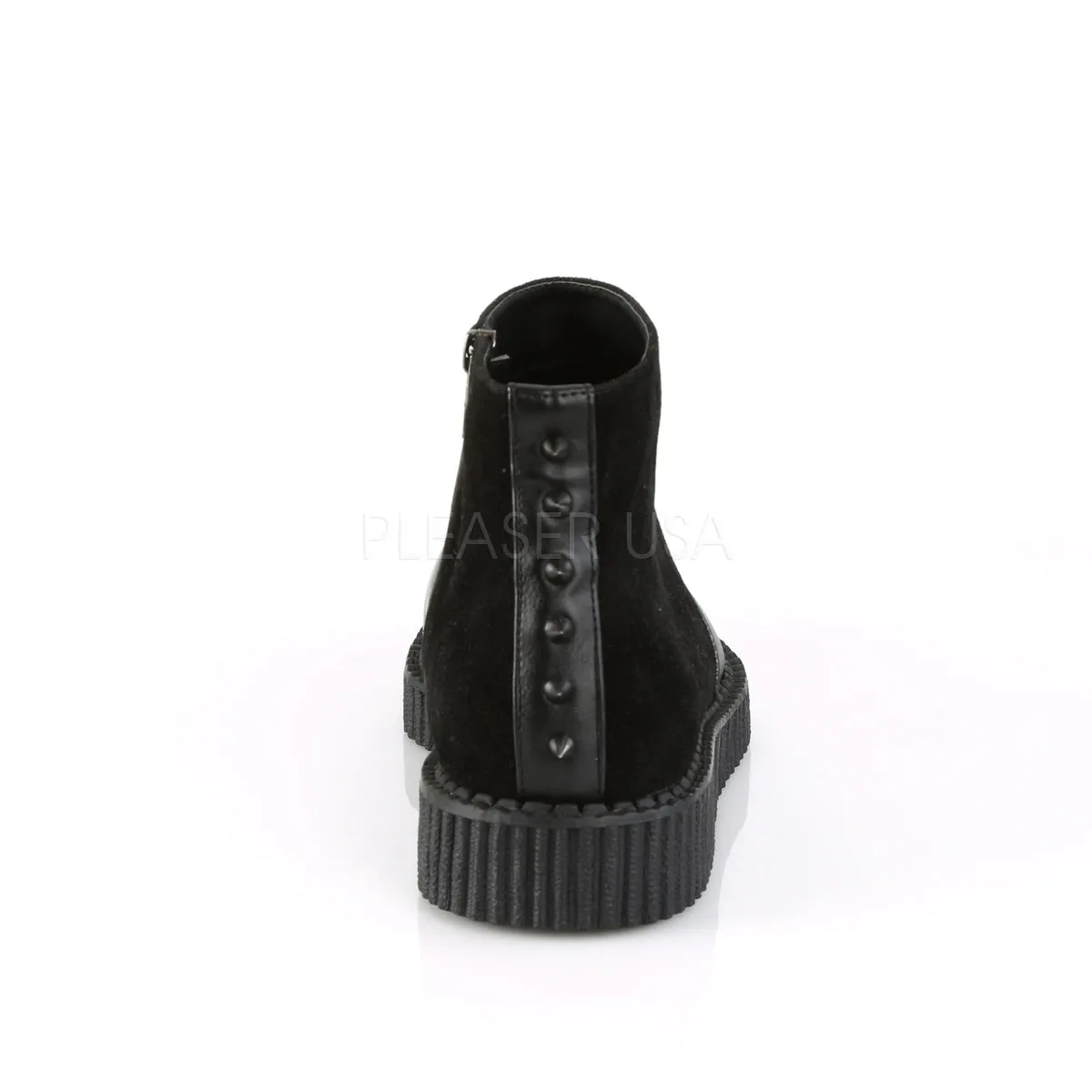 V-CREEPER-750  Black Vegan Leather-Microfiber