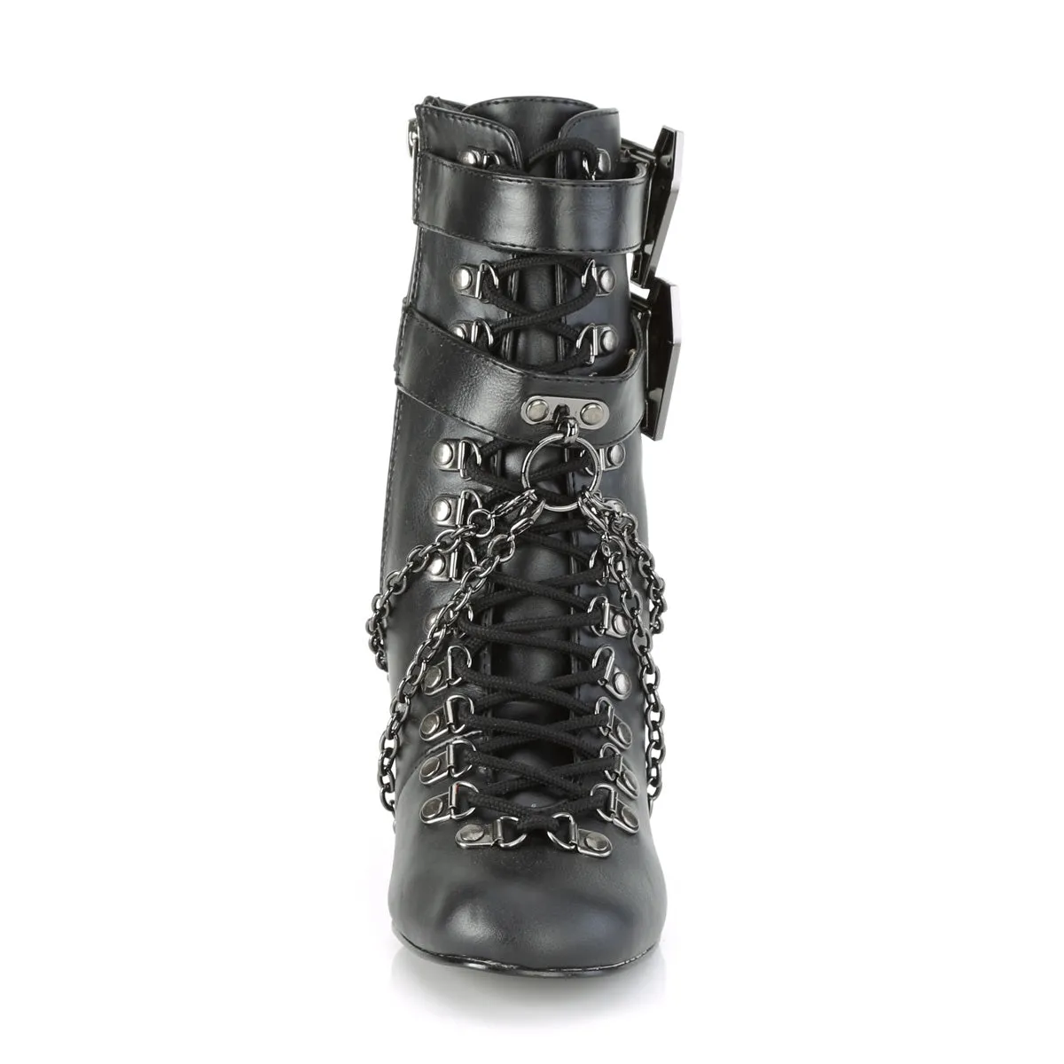 VIVIKA-128  Black Vegan Leather