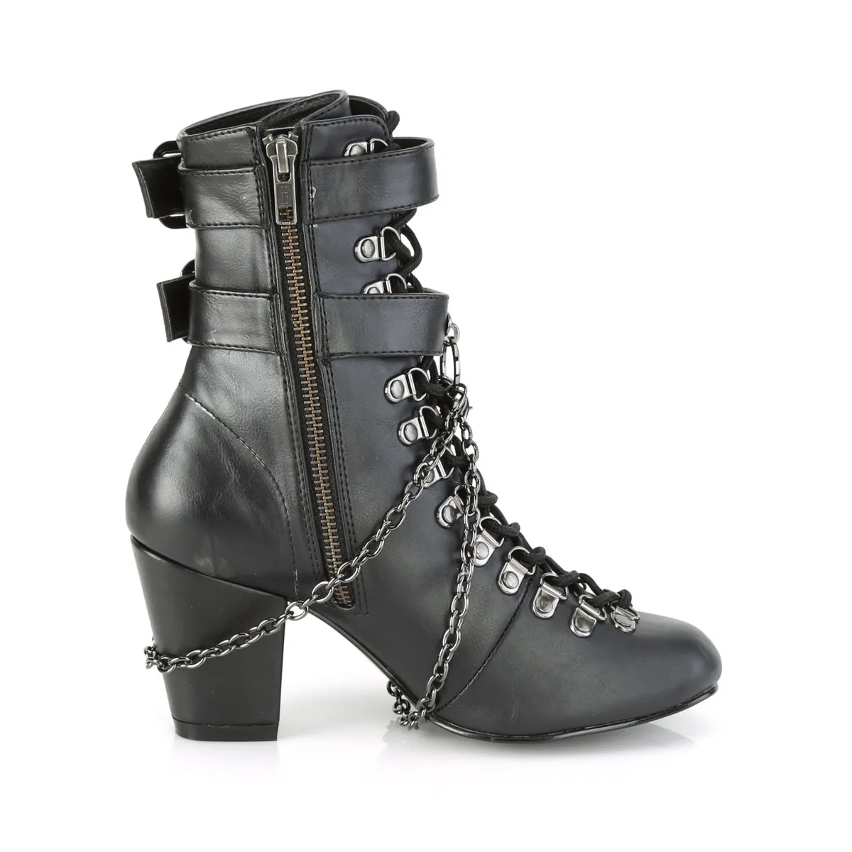 VIVIKA-128  Black Vegan Leather