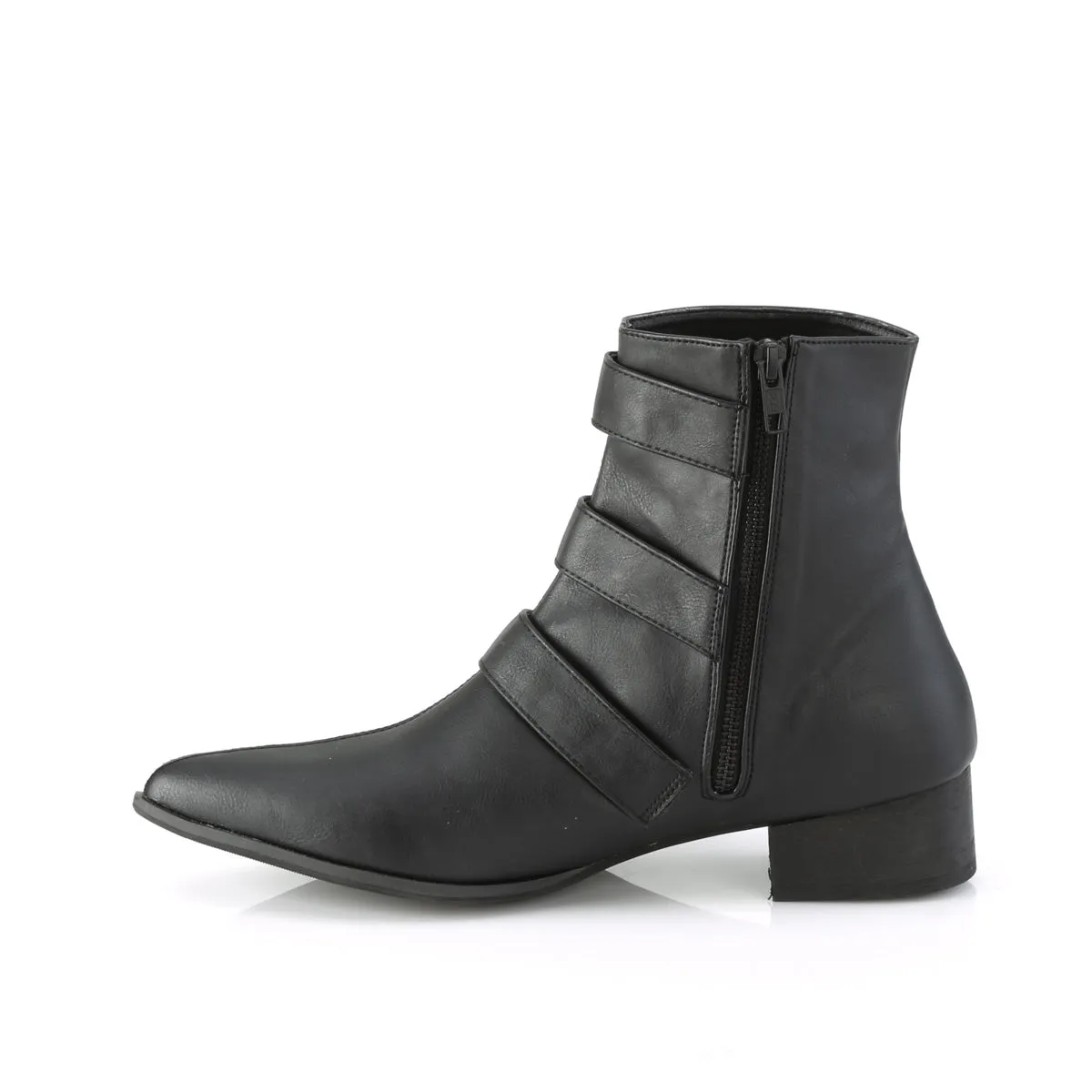 WARLOCK-50-C  Black Vegan Leather