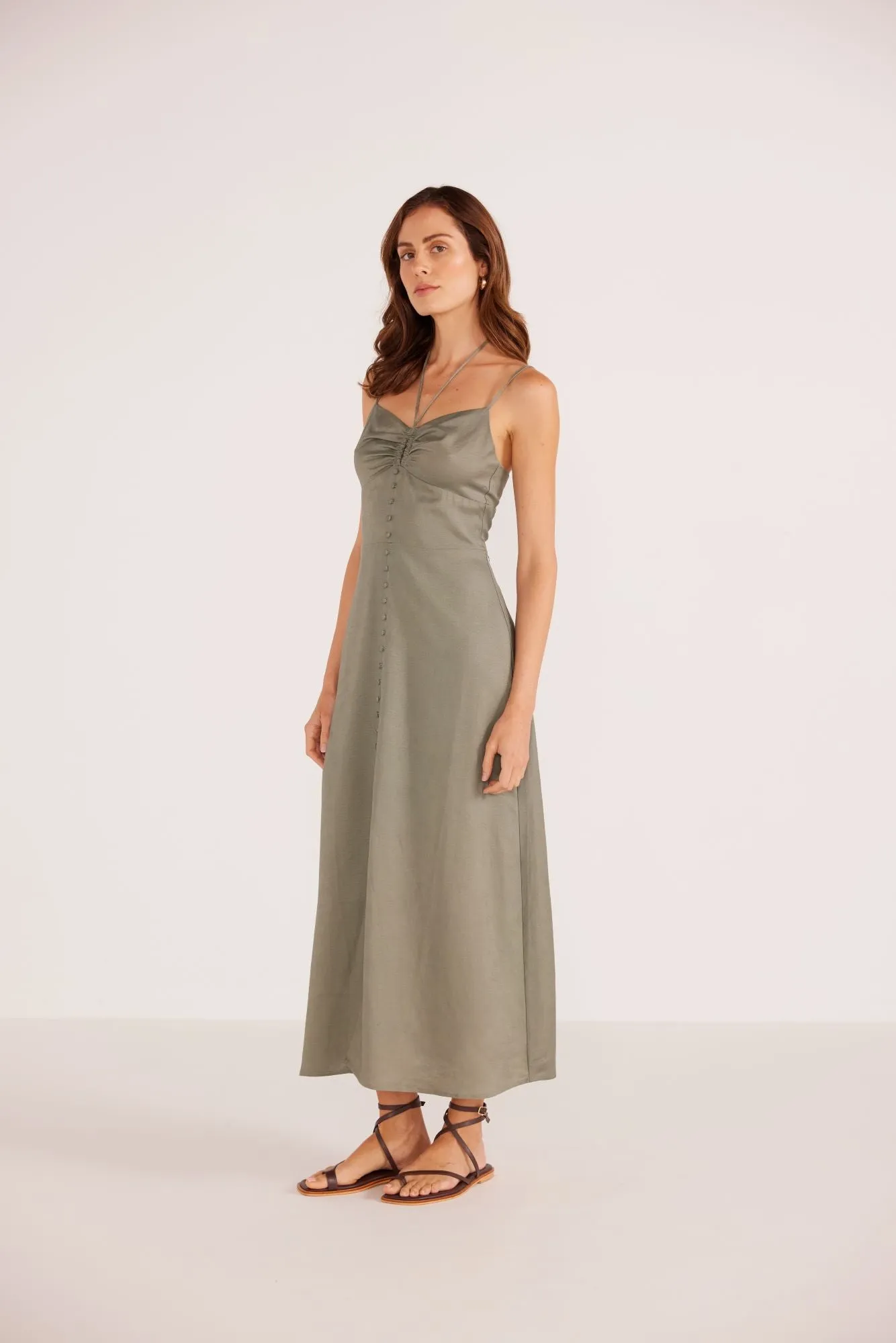 Willa Midi Dress | Khaki