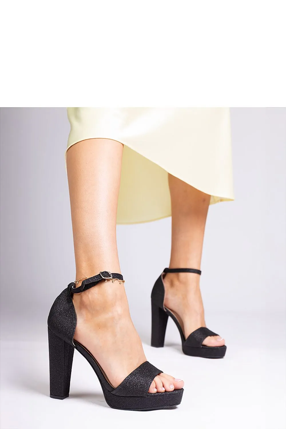 Women’s high glitter sandals
