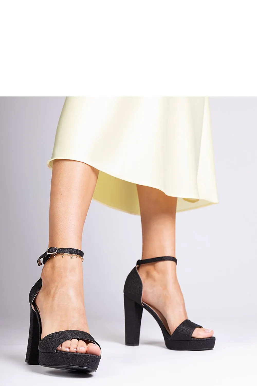 Women’s high glitter sandals