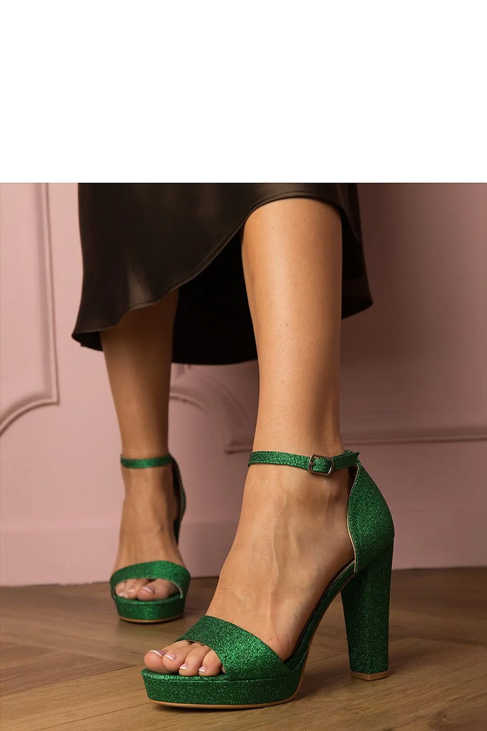 Women’s high glitter sandals