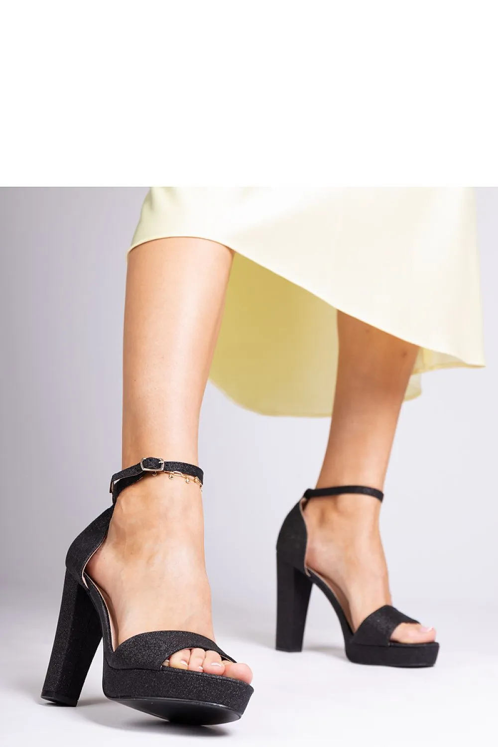 Women’s high glitter sandals