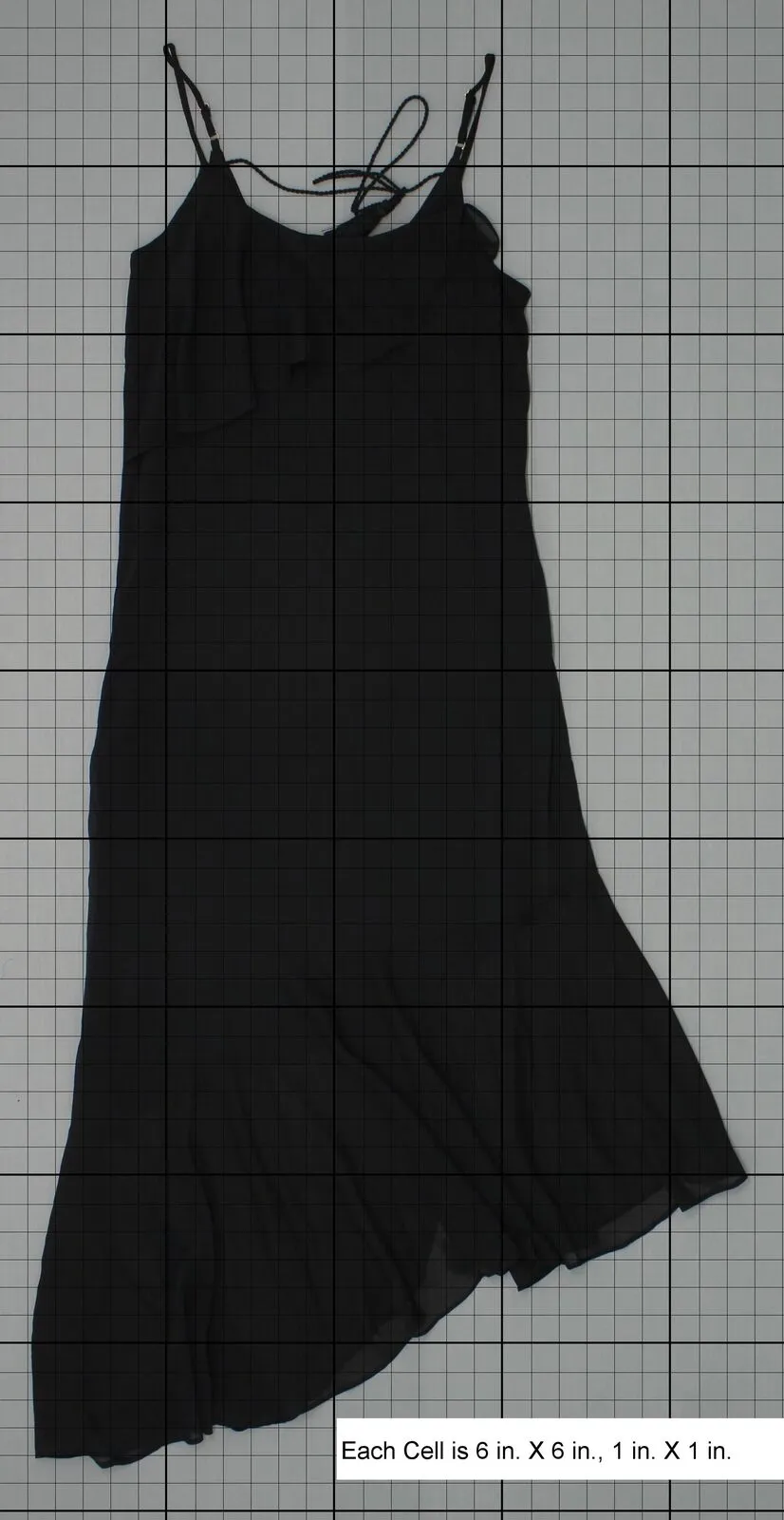 Xhilaration Women's Lace Up Back Asymmetrical Maxi Dress Black XS