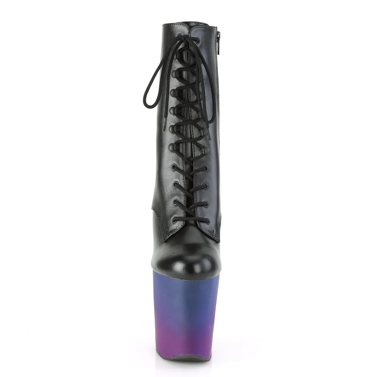 XTREME-1020BP  Black Faux Leather/Blue-Purple Ombre