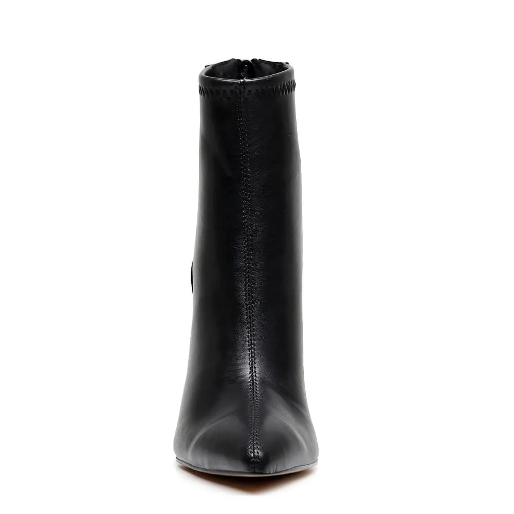 Yarray - Black Vegan Stretch Leather - Street Sole