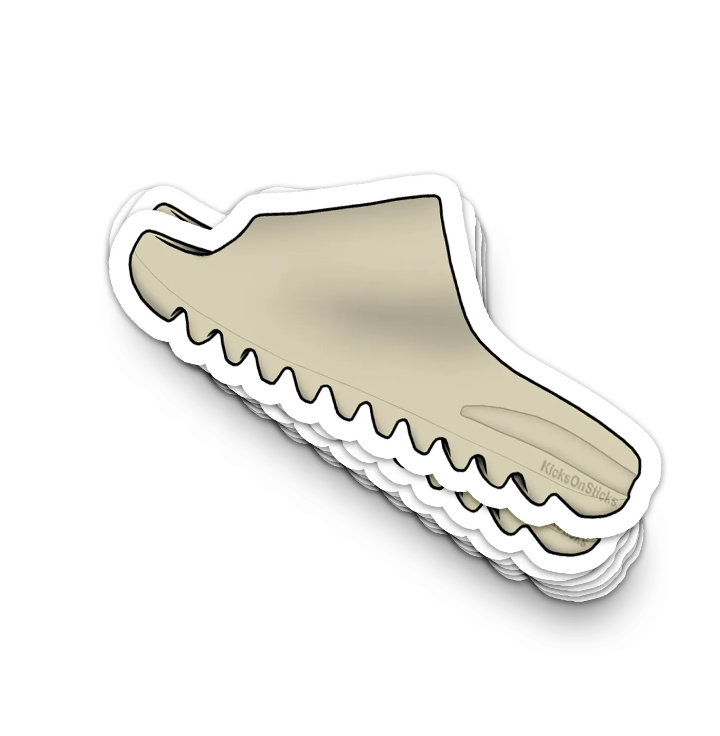 Yeezy Slide "Bone" Sneaker Sticker
